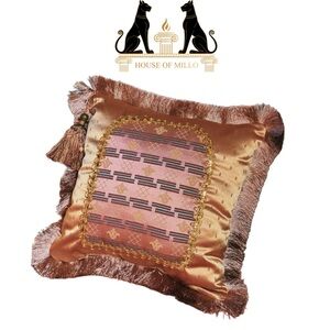 Bronze Accent Pillow Luxury Portal Pillow - Tetris Planned Logic